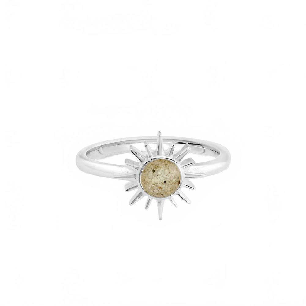 NEW DUNE JEWELRY sunburst ring in silver